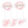 10pcs Birthday Cake Decorative Topper Birthday Party Cake Wreath Topper view 4