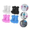 Amosfun 4pcs Bathroom Toothbrush Holders Wall Mount Suction Toothbrush Holder Rack No Punching Wall Rack view 3