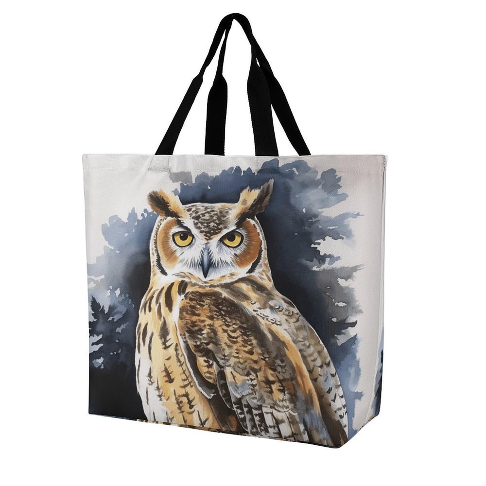 YKUDBN Travel Tote Bags for Women,beach Tote Bag,Owl Printed Shoulder Handbag,suitable for Shopping,travel., 40x40x16cm