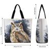 YKUDBN Travel Tote Bags for Women,beach Tote Bag,Owl Printed Shoulder Handbag,suitable for Shopping,travel., 40x40x16cm view 2