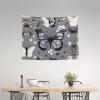 SSIMOO Gray Teal Butterfly Print Wall Hanging Tapestry,Artistic Decorative Tapestry 28.7x37.4 Inches Home Dcor view 3