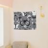 SSIMOO Gray Teal Butterfly Print Wall Hanging Tapestry,Artistic Decorative Tapestry 28.7x37.4 Inches Home Dcor view 4