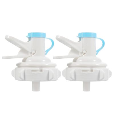 HomeLoft Basics 2pcs Manual Outdoor Water Nozzle Leak-Resistant Pad Compatible Water Buckets Portable Dispenser for Camping and Home Use