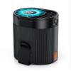 TEJINO Portable Fan, Personal Rechargeable Mini Waist Fan, 3000 mAh Battery Operated, Max 24H Working Time, 4 Speeds Clip Belt fan for Outdoor, Indoor, Jobsite, Traveling, Gifts for Men - Black view 1