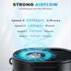 TEJINO Portable Fan, Personal Rechargeable Mini Waist Fan, 3000 mAh Battery Operated, Max 24H Working Time, 4 Speeds Clip Belt fan for Outdoor, Indoor, Jobsite, Traveling, Gifts for Men - Black view 2