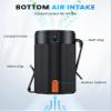 TEJINO Portable Fan, Personal Rechargeable Mini Waist Fan, 3000 mAh Battery Operated, Max 24H Working Time, 4 Speeds Clip Belt fan for Outdoor, Indoor, Jobsite, Traveling, Gifts for Men - Black view 4
