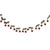 Muloo Soft and Realistic Handmade Cherry Felt Balls String Garlands for Party Accessory Vibrant and Cute Birthdays Decoration, Approx.5x4.5cm/1.97x1.77in, Wine Red view 1