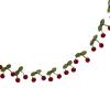 Muloo Soft and Realistic Handmade Cherry Felt Balls String Garlands for Party Accessory Vibrant and Cute Birthdays Decoration, Approx.5x4.5cm/1.97x1.77in, Wine Red view 4