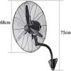 Scpantkend Wall Fan Bedroom 18-Inch Wall-Mounted Fan, Adjustable in Three Gears, Rotating Oscillation Fan, for Industrial and Commercial Households view 2