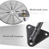 Scpantkend Wall Fan Bedroom 18-Inch Wall-Mounted Fan, Adjustable in Three Gears, Rotating Oscillation Fan, for Industrial and Commercial Households view 4