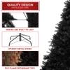 Casafield 4.5FT Black Spruce Artificial Holiday Christmas Tree with Sturdy Metal Stand view 4