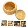DECHOUS Bamboo Woven Storage Basket for Tea Leaves Practical Multi-function Tabletop Basket for Snacks and Decor Hand Woven Design Space-saving Natural Home Organizer view 3