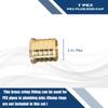 25 Pcs XFITTING Barb Crimp 1 Inch Pex Plug End Cap, Brass, 23-1-5=25X view 3