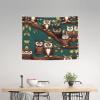 ZISHAK Magic Owel Print Aesthetic Artistic Decoration Tapestry For Home Interiors All-Season,Versatile view 3