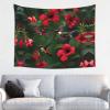 ZISHAK Hummingbirds Red Flower Hibiscus Print Aesthetic Artistic Decoration Tapestry For Home Interiors All-Season,Versatile view 1
