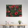 ZISHAK Hummingbirds Red Flower Hibiscus Print Aesthetic Artistic Decoration Tapestry For Home Interiors All-Season,Versatile view 3