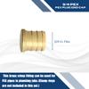 XFITTING Barb Crimp 1/2 Inch Pex Plug End Cap, Brass, 23-3-5=10X, 10 Pieces view 3