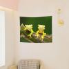 ZISHAK Two Geckos Print Aesthetic Artistic Decoration Tapestry For Home Interiors All-Season,Versatile view 4