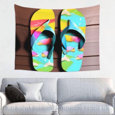 ZISHAK Flops Slippers Art Sandals Print Aesthetic Artistic Decoration Tapestry For Home Interiors All-Season,Versatile