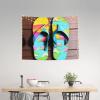 ZISHAK Flops Slippers Art Sandals Print Aesthetic Artistic Decoration Tapestry For Home Interiors All-Season,Versatile view 3