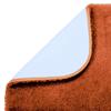 Gorgeous Home LINEN 3 Piece Bathroom Floor Bath Mats Rugs Set with Lid Cover Non-Skid Absorbent Solid #6 (Brick Rust Orange) view 2