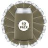 12 Pcs Bulk Blank Collapsible Can Coolers - Perfect For Sublimation Printing, HTV, Screen Printing or DIY Crafts (Taupe) view 1