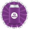 12 Pcs Bulk Blank Collapsible Can Coolers - Perfect For Sublimation Printing, HTV, Screen Printing or DIY Crafts (Raspberry) view 1