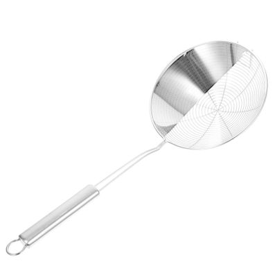 ABOOFAN Colander Ladle Food Strainer Spoon Smooth Handle Multifunctional Slotted Design for Cooking Frying and Serving Space-saving Hanging