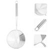 ABOOFAN Colander Ladle Food Strainer Spoon Smooth Handle Multifunctional Slotted Design for Cooking Frying and Serving Space-saving Hanging view 2