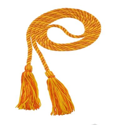 Tassel Depot Graduation Honor Cord - Orange/Gold - Every School Color Available - Made In Usa