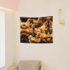ZISHAK A Brood Of Chickens Print Art Decor Tapestry,Perfect For Home Decorations,Wall Disguise,Festival Settings view 4