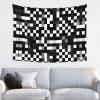 ZISHAK Black White Formula Checkered Pattern Print Art Decor Tapestry,Perfect For Home Decorations,Wall Disguise,Festival Settings view 1