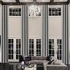 Ikiriska Extra Long 100% Total Blackout Woven Curtains (1 Panel) 7-30 ft Long. Custom Made. Hotel Quality. (100" Wx144 L, Classic Gray) view 3