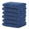 Aibaser Towels 6 Pack Bath Towel for Bathroom, 100% Cotton (24 x 48 Inches) High Absorbency Quick Drying (Blue) view 1