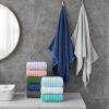 Aibaser Towels 6 Pack Bath Towel for Bathroom, 100% Cotton (24 x 48 Inches) High Absorbency Quick Drying (Blue) view 3