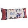 VHC Brands Patriotic GBA Mason Jar Stars Pillow 12x28, Independence Day Decor, Stars and Stripes, Digital Print, Embroidered Cotton Pillow, Perfect for Bedroom, Entry, Living Room, Rectangle, Natural view 2