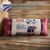 VHC Brands Patriotic GBA Mason Jar Stars Pillow 12x28, Independence Day Decor, Stars and Stripes, Digital Print, Embroidered Cotton Pillow, Perfect for Bedroom, Entry, Living Room, Rectangle, Natural view 4
