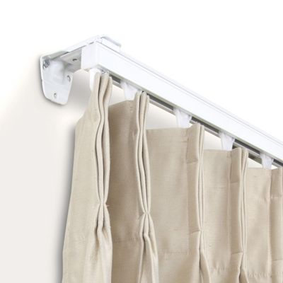 New White Curtain Track Kit 60 inch - Wall Mount