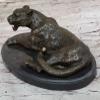 Milo`s Jaguar on Marble Base - Handcrafted Bronze Statue for Man Cave Decoration Home Handmade Art by Classy Bronze view 3