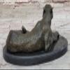 Milo`s Jaguar on Marble Base - Handcrafted Bronze Statue for Man Cave Decoration Home Handmade Art by Classy Bronze view 4