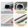 YAVVAY Curtain Track System, Heavy Aluminum Curtain Rod, Room Divider Track Set, 3.3ft-19.4ft, With Roller And Installation Hardware, Ceiling/Wall Mount(E,200cm/6.6ft(2 * 100cm)) view 3