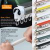 YAVVAY Curtain Track System, Heavy Aluminum Curtain Rod, Room Divider Track Set, 3.3ft-19.4ft, With Roller And Installation Hardware, Ceiling/Wall Mount(E,200cm/6.6ft(2 * 100cm)) view 4