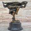 Signed Colinet Russian Dancer Art Deco Bronze Sculpture Marble Base Statue Sale Decoration Home Handmade Art by Classy Bronze view 1