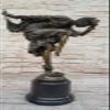 Signed Colinet Russian Dancer Art Deco Bronze Sculpture Marble Base Statue Sale Decoration Home Handmade Art by Classy Bronze view 3