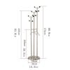 SOPAMI Coat Rack Freestanding Coat Rack Freestanding Home Floor Hanger Modern Stainless Steel Coat Rack Coat Rack Free-Standing Hall Tree Stand Rack for Clothes to Hang view 2