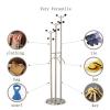 SOPAMI Coat Rack Freestanding Coat Rack Freestanding Home Floor Hanger Modern Stainless Steel Coat Rack Coat Rack Free-Standing Hall Tree Stand Rack for Clothes to Hang view 3