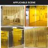 RhLLvJ Transparent PVC Sliding Door, The Above is The Price of A Piece, Need A Few Pieces to Shoot A Few Pieces (Color : Yellow, Size : Height 2.65m) view 3