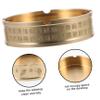 RORPOIR Vintage Style Brass Ashtray Multi-functional Metal Decor Ashtray for Decor view 4