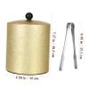 1pc Stainless Steel Ice Bucket Ice Mold Wine Ice Wine Chiller Bucket Ice Storage Bucket for Freezer Gold Ice Bucket for Cocktail Bar Ice Cube Mold Gold Ice Buckets Cocktails Golden view 2