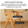 ESRADA Rattan Reading Chair for Bedroom Comfy Indoor Kitchen Dining Chair with Rattan Seat and Back Wood Chair for Home Living Room Farmhouse Restaurant Black view 4
